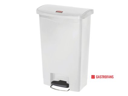 Rubbermaid koš Slim Jim nášlapný zepředu 50l bílý  Rubbermaid