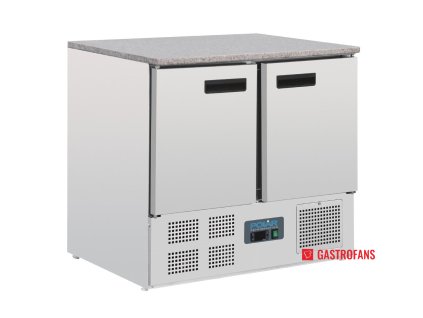 Polar dvoudveřový chladicí stůl s mramorovou pracovní deskou 240l Polar