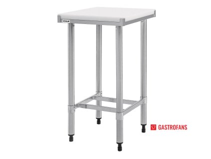 65185 vogue nerezovy stul s krajeci deskou 500 x 500 mm