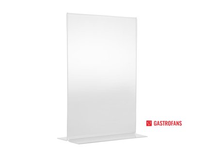 Svislý stojan na menu akrylový A4 Olympia