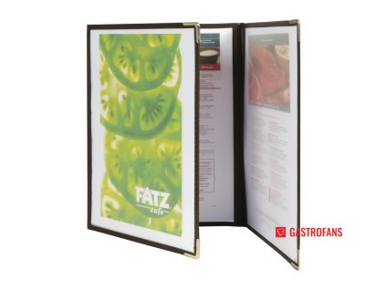 Securit oboustranné desky na menu Crystal A4 trojité 3 ks Securit