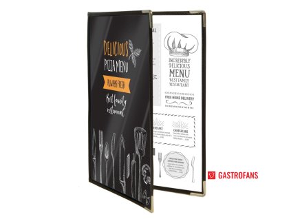 Securit oboustranné desky na menu Crystal A4 dvojité 3 ks Securit