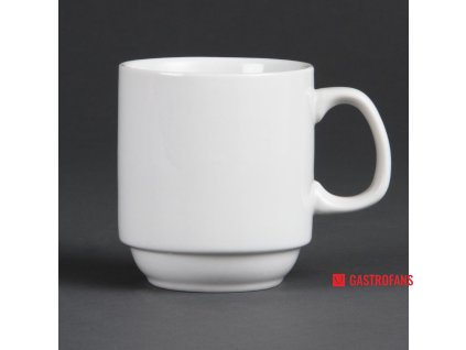 Olympia stohovatelné hrnky Whiteware 284ml 12 ks Olympia