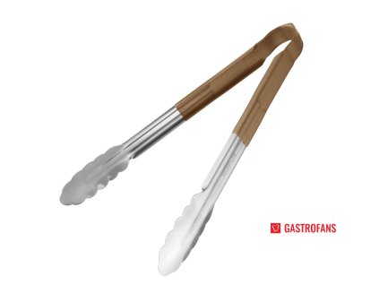 67492 vogue servirovaci kleste barevne rozlisene hnede 290mm