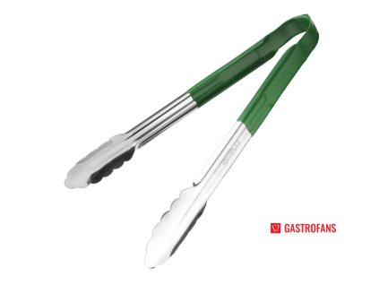 67501 vogue servirovaci kleste barevne rozlisene zelene 290mm