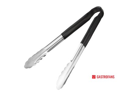 67507 vogue servirovaci kleste barevne rozlisene cerne 290mm