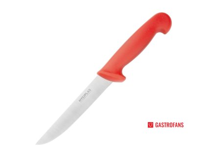 Hygiplas vykosťovací nůž s pevnou čepelí červený 15cm Hygiplas