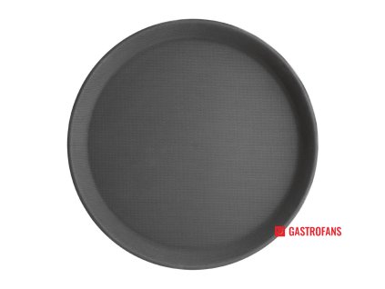 Kristallon kulatý protiskluzový tác plastový černý 356mm  Kristallon