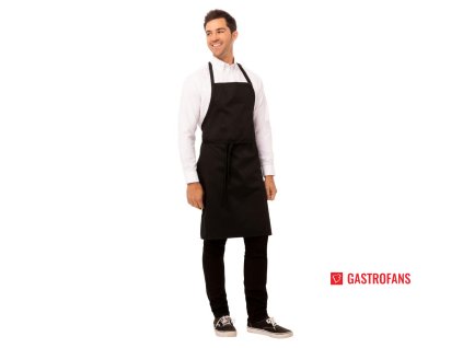 Chef Works kuchařská náprsní zástěra černá Chef Works