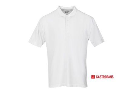 69580 2 unisex polo tricko bile l
