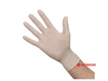 Latexové rukavice pudrované velikost M 100 ks No Brand