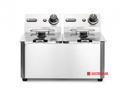 Fritéza Kitchen Line - 2x4L, 8L, 50/190˚C, 230V/6000W, 470x380x(H)330mm