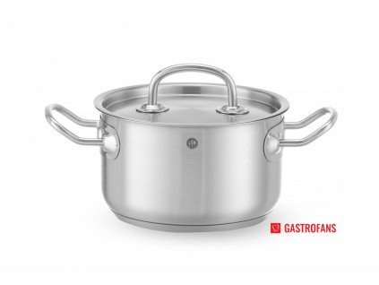 Střední hrnec s pokličkou, Kitchen Line, 1,9L, o160x(H)95mm  Hendi