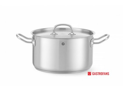 Střední hrnec s pokličkou, Kitchen Line, 6L, o240x(H)135mm  Hendi