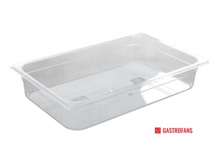 Gastronádoba 1/1, GN 1/1, 14L, Průhledná, 530x325x(H)100mm