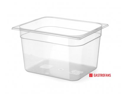 Gastronádoba 1/2 - PP - transparent - 9.5 L - 325x265x(H)150 mm