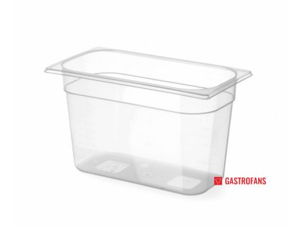 Gastronádoba 1/3 - PP - transparent - 7.8 L - 325x176x(H)200 mm