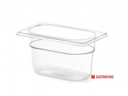 Gastronádoba 1/9 - PC - transparent - 0.6 L - 176x108x(H)65 mm
