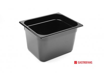 Gastronádoba 1/2, GN 1/2, 12,5L, Černá, 325x265x(H)200mm  Hendi