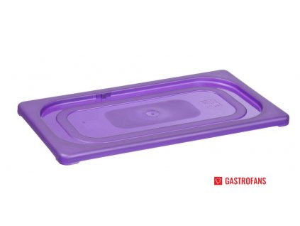 Víko na GN fialové - PP - GN 1/4 - purple - 265x162 mm