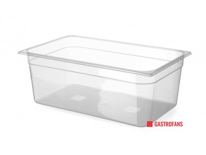 Gastronádoba 1/1 - PP - transparent - 14 L - 530x325x(H)100 mm