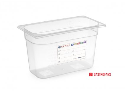 Zásobník GN 1/3 - HACCP - transparent - 7.8 L - 325x176x(H)200 mm