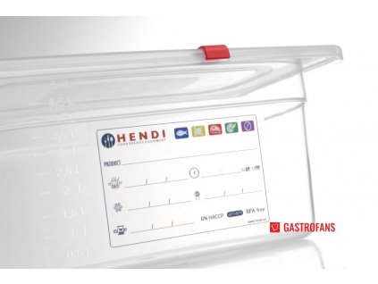 Zásobník GN 1/3 - HACCP - transparent - 5.7 L - 325x176x(H)150 mm
