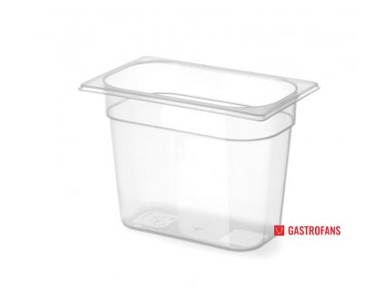 Gastronádoba 1/4 - PP - transparent - 4 L - 265x162x(H)150 mm