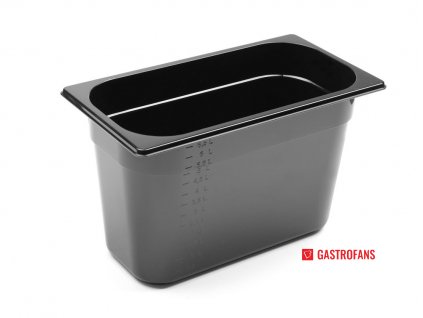 Gastronádoba 1/3, GN 1/3, 7,8L, Černá, 325x176x(H)200mm