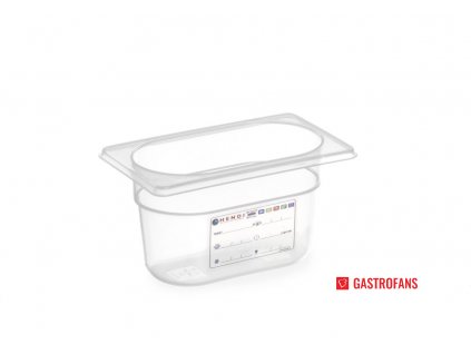 Zásobník GN 1/9 - HACCP - transparent - 1 L - 176x108x(H)100 mm