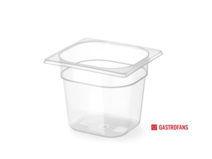 Gastronádob 1/6 - PP - transparent - 2.4 L - 176x162x(H)150 mm