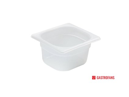 Gastronádob 1/6 - PP - transparent - 1.6 L - 176x162x(H)100 mm