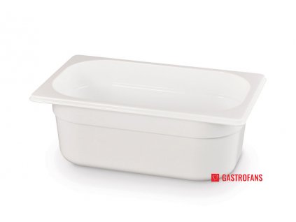 Gastronádoba 1/4 - PC White - white - 2.8 L - 265x162x(H)100 mm