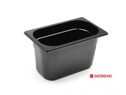 Gastronádoba 1/4, GN 1/4, 4L, Černá, 265x162x(H)150mm