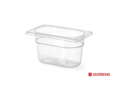 Gastronádoba 1/9 - PP - 1,0 - transparent - 1 L - 176x108x(H)100 mm