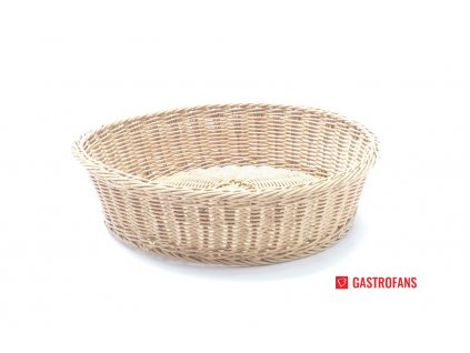 Košík na pečivo kulatý, Béžová, o400x(H)90mm  Hendi