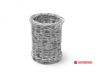 Košík na příbory, Světle šedá, o100x(H)120mm  Hendi