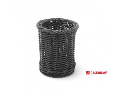Košík na příbory, Černá, o100x(H)120mm  Hendi