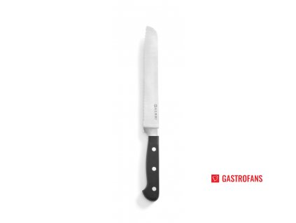Nůž na chléb, Kitchen Line, Černá, (L)335mm