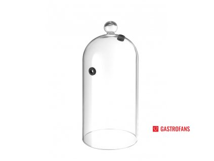 Skleněný poklop s průduchem, koktejlový poklop, o130x(H)282mm  Hendi