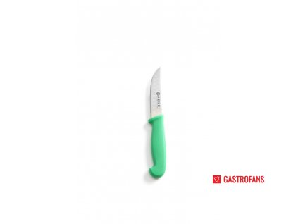 Univerzální nůž s vroubkovanou čepelí, krátký model, Zelená, 19 cm