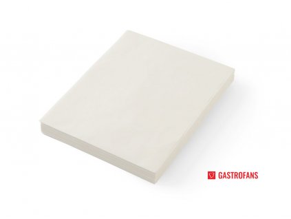Pergamenový papír na hranolky a občerstvení, neutrální, 500 ks., 250x200mm