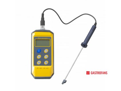 Otřesuvzdorný teploměr se sondou, -50/300?C, 195x85x(H)45mm  Hendi