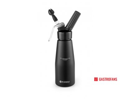 Šlehačková láhev Kitchen Line černá - 0.5 L - ø80x(H)260 mm
