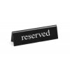 Cedulka "rezervováno", reserved, 130x30x(H)38mm