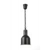 Výškově nastavitelná ohřívací lampa válcová, Černá, 230V/250W, o175x(H)250mm