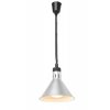 103581 3 vyskove nastavitelna ohrivaci lampa konicka silver 230v 250w 275x h 250 mm