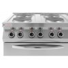 Elektrický vařič Kitchen Line – 6 plotýnek s konvektomatem GN 1/1, Elektrický sporák 6 plotýnkový s konvektomatem
