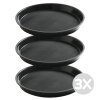 Zvýhodněný multipack - 3x Servírovací podnos 'Polyform' kulatý s vysokým okrajem - PP - o320 mm