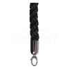 Sametový provaz 150 cm, černý